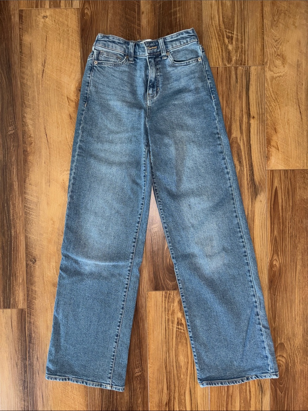 No Boundaries High Rise Baggy Wide Leg Jeans with elastic back - Picture 2 of 7